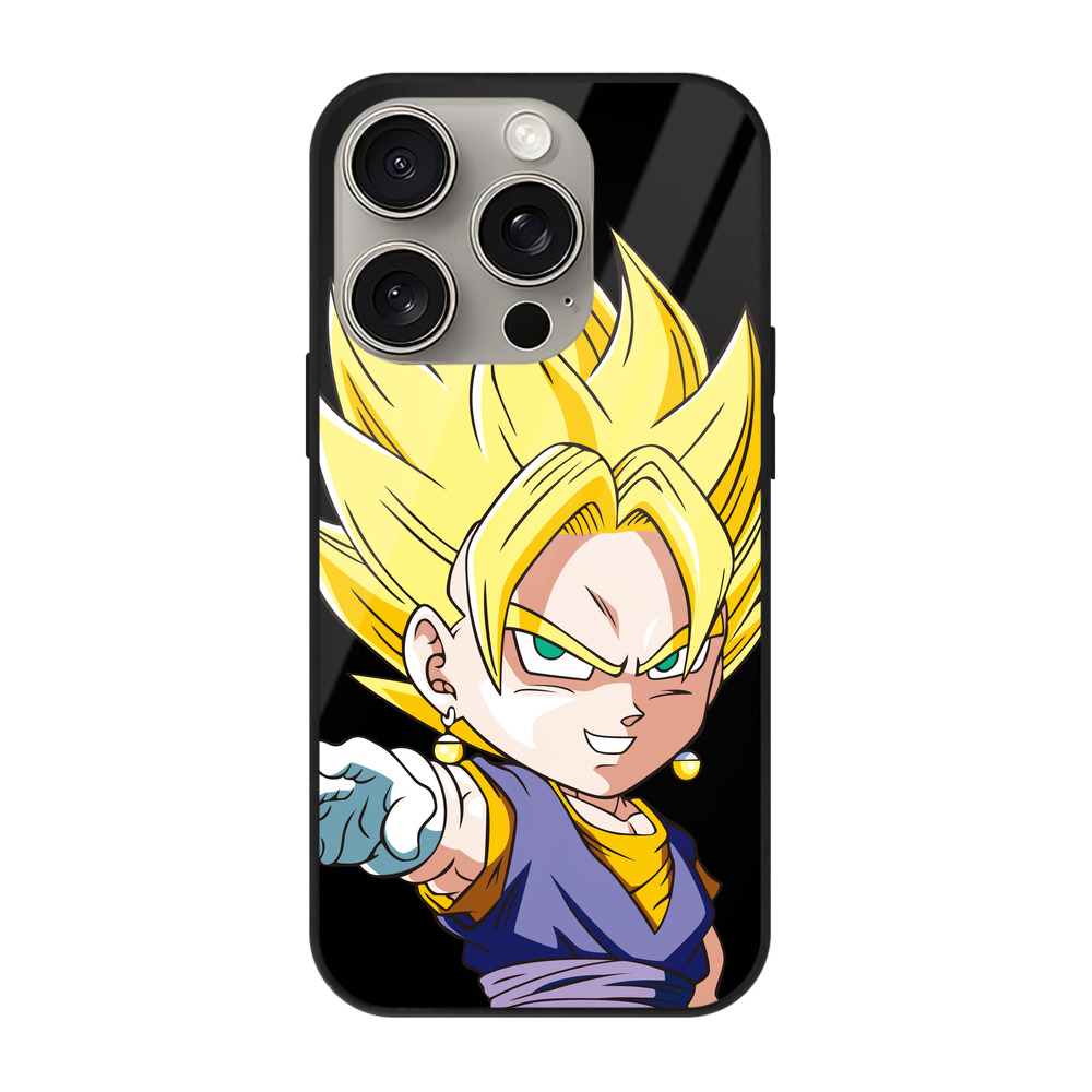 （画像用） ドラゴンボール ベジット DRAGON BALL Vegetto 【iPhone15Pro対応】スマホケース 耐衝撃＆黄変防止 背面ガラス