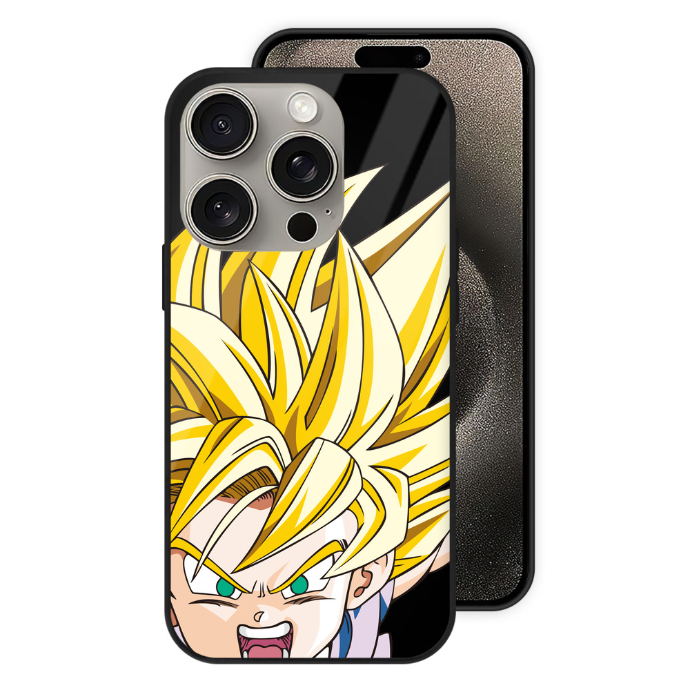 （画像用） ドラゴンボール ベジット DRAGON BALL Vegetto 【iPhone15Pro対応】スマホケース 耐衝撃＆黄変防止 背面ガラス