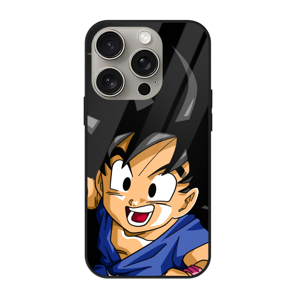 （画像用） ドラゴンボール 孫悟天 そん ごてん DRAGON BALL Son Goten 【iPhone15Pro対応】スマホケース 耐衝撃＆黄変防止 背面ガラス