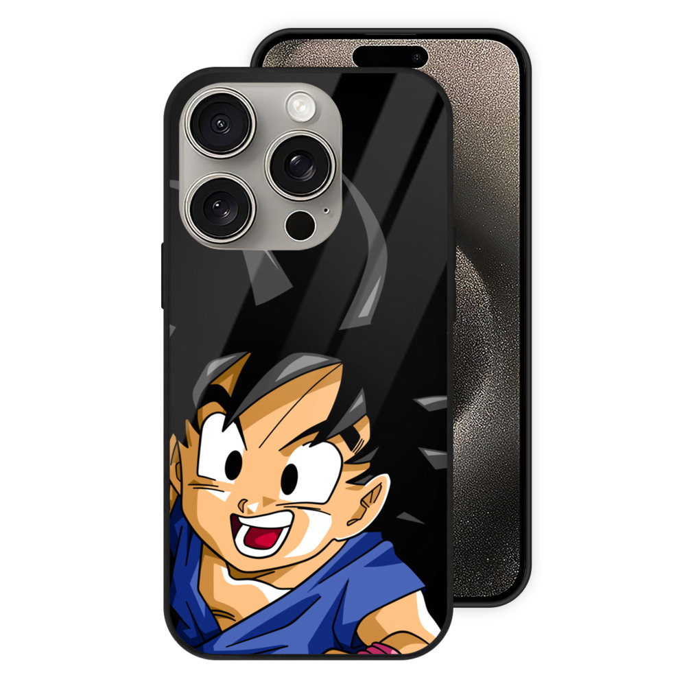 （画像用） ドラゴンボール 孫悟天 そん ごてん DRAGON BALL Son Goten 【iPhone15Pro対応】スマホケース 耐衝撃＆黄変防止 背面ガラス