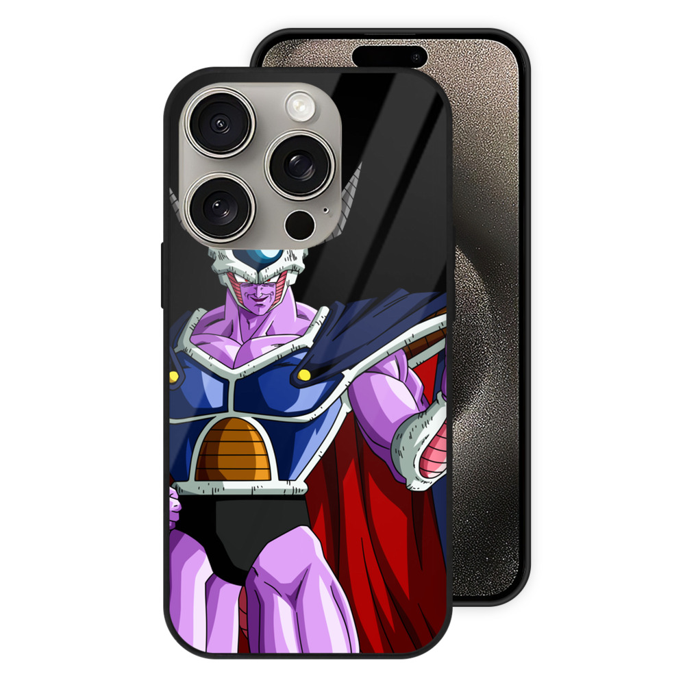 （画像用） ドラゴンボール コルド大王 DRAGON BALL King Cold 【iPhone15Pro対応】スマホケース 耐衝撃＆黄変防止 背面ガラス