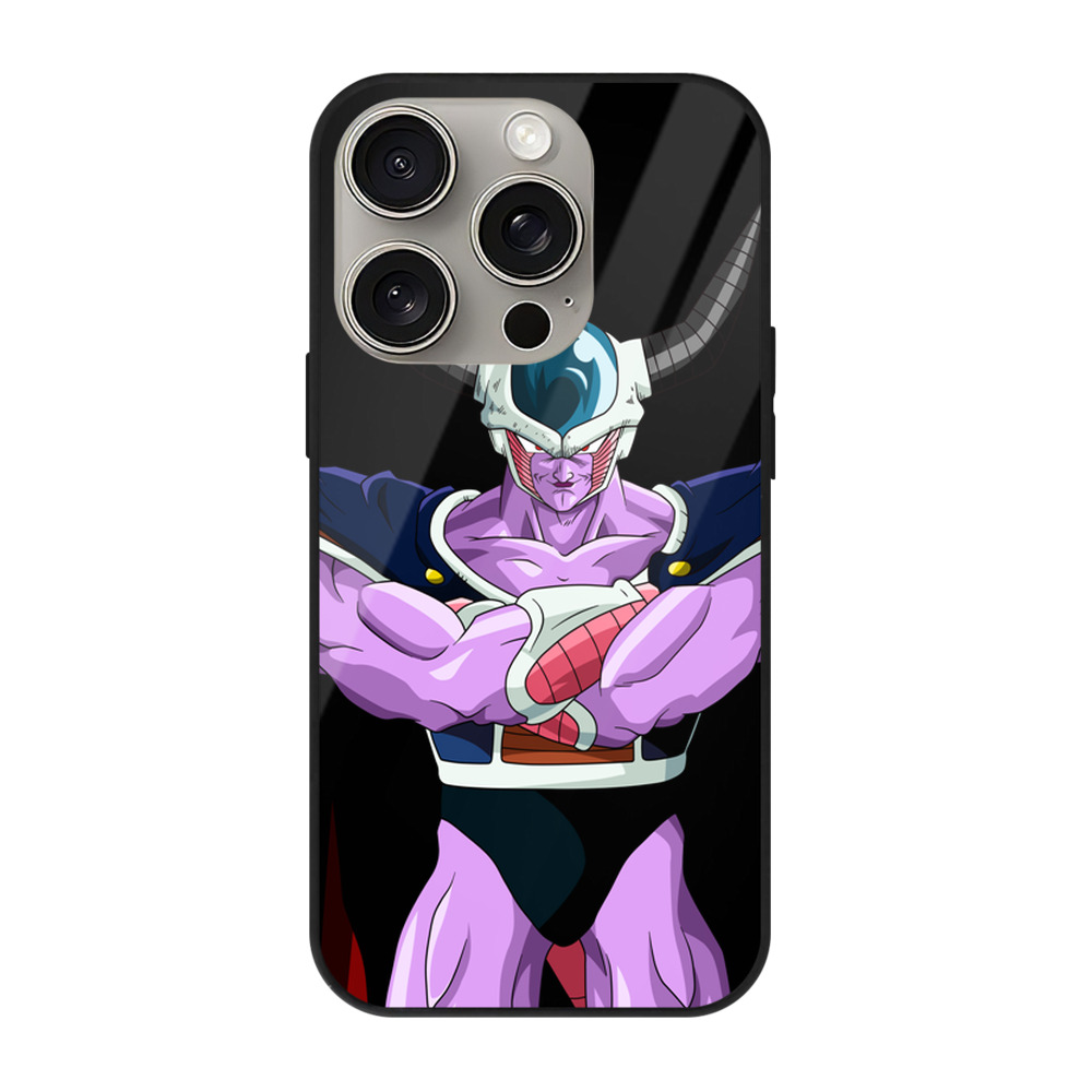 （画像用） ドラゴンボール コルド大王 DRAGON BALL King Cold 【iPhone15Pro対応】スマホケース 耐衝撃＆黄変防止 背面ガラス