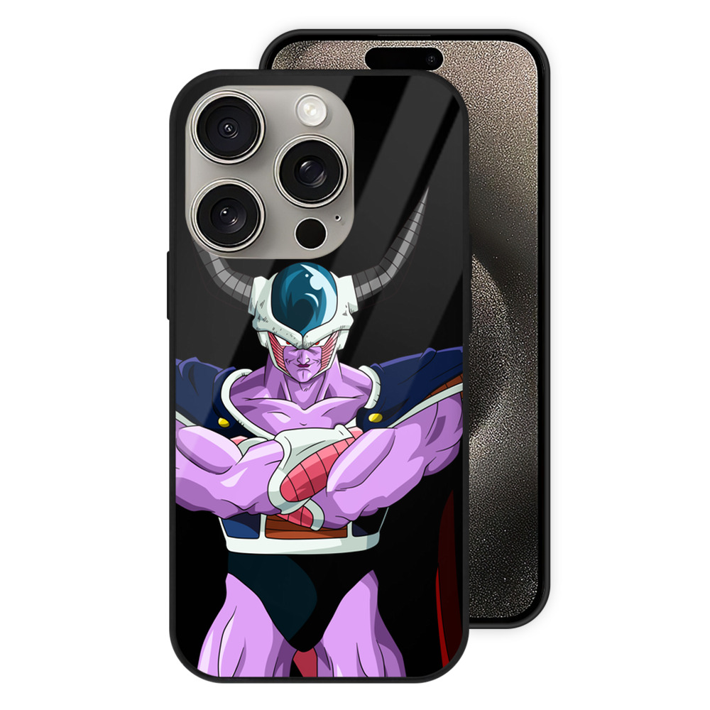 （画像用） ドラゴンボール コルド大王 DRAGON BALL King Cold 【iPhone15Pro対応】スマホケース 耐衝撃＆黄変防止 背面ガラス