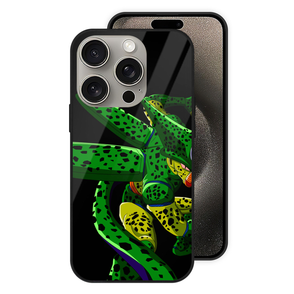 （画像用） ドラゴンボール セル DRAGON BALL Cell 【iPhone15Pro対応】スマホケース 耐衝撃＆黄変防止 背面ガラス