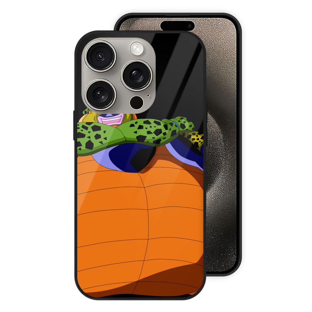 （画像用） ドラゴンボール セル DRAGON BALL Cell 【iPhone15Pro対応】スマホケース 耐衝撃＆黄変防止 背面ガラス