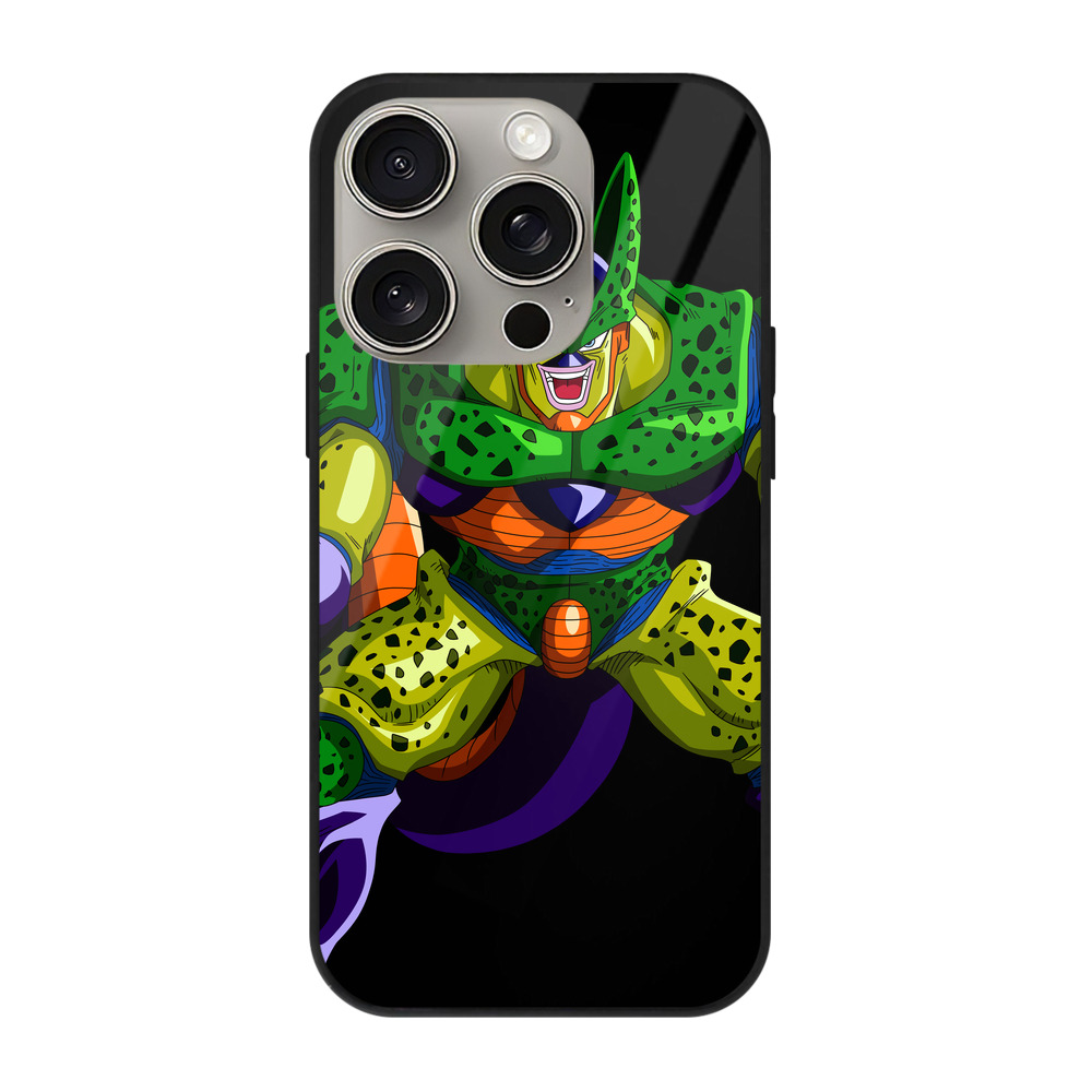 （画像用） ドラゴンボール セル DRAGON BALL Cell 【iPhone15Pro対応】スマホケース 耐衝撃＆黄変防止 背面ガラス