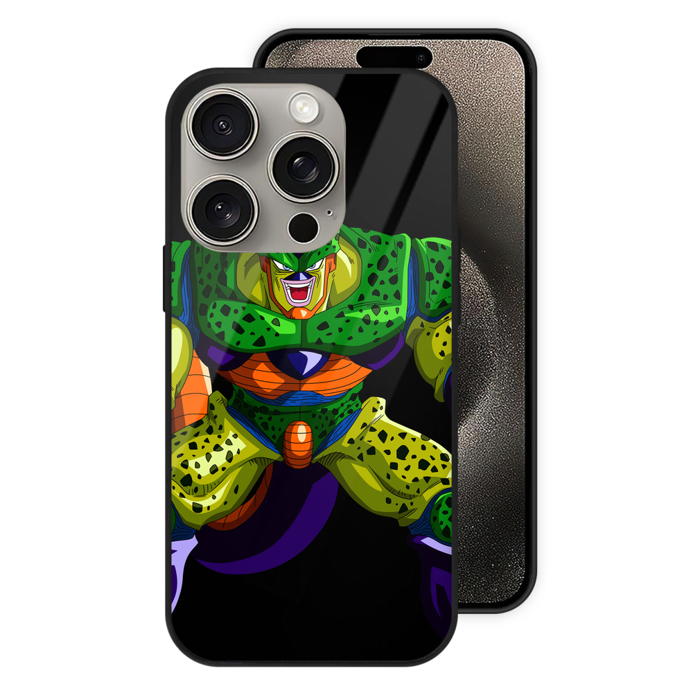 （画像用） ドラゴンボール セル DRAGON BALL Cell 【iPhone15Pro対応】スマホケース 耐衝撃＆黄変防止 背面ガラス