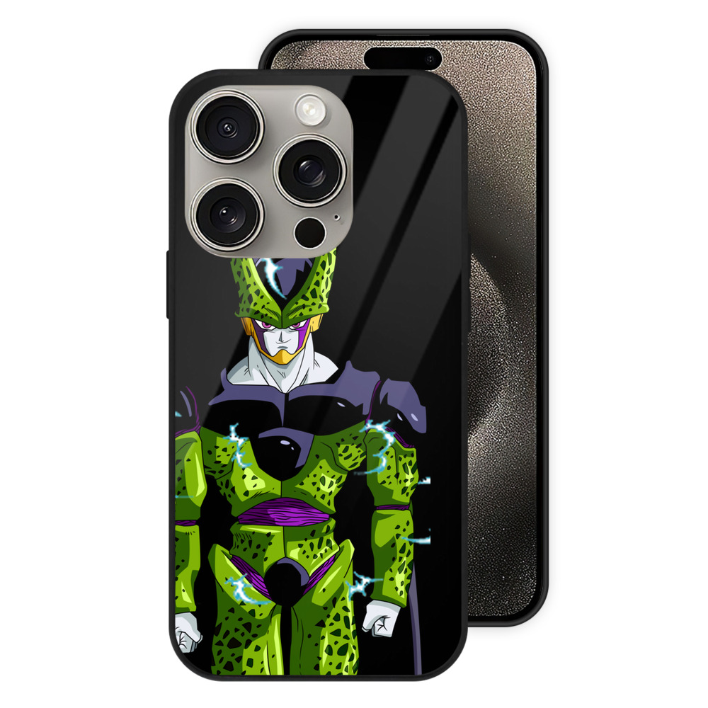 （画像用） ドラゴンボール セル DRAGON BALL Cell 【iPhone15Pro対応】スマホケース 耐衝撃＆黄変防止 背面ガラス