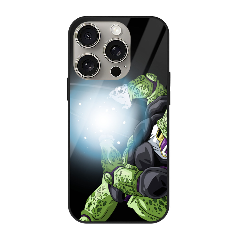 （画像用） ドラゴンボール セル DRAGON BALL Cell 【iPhone15Pro対応】スマホケース 耐衝撃＆黄変防止 背面ガラス