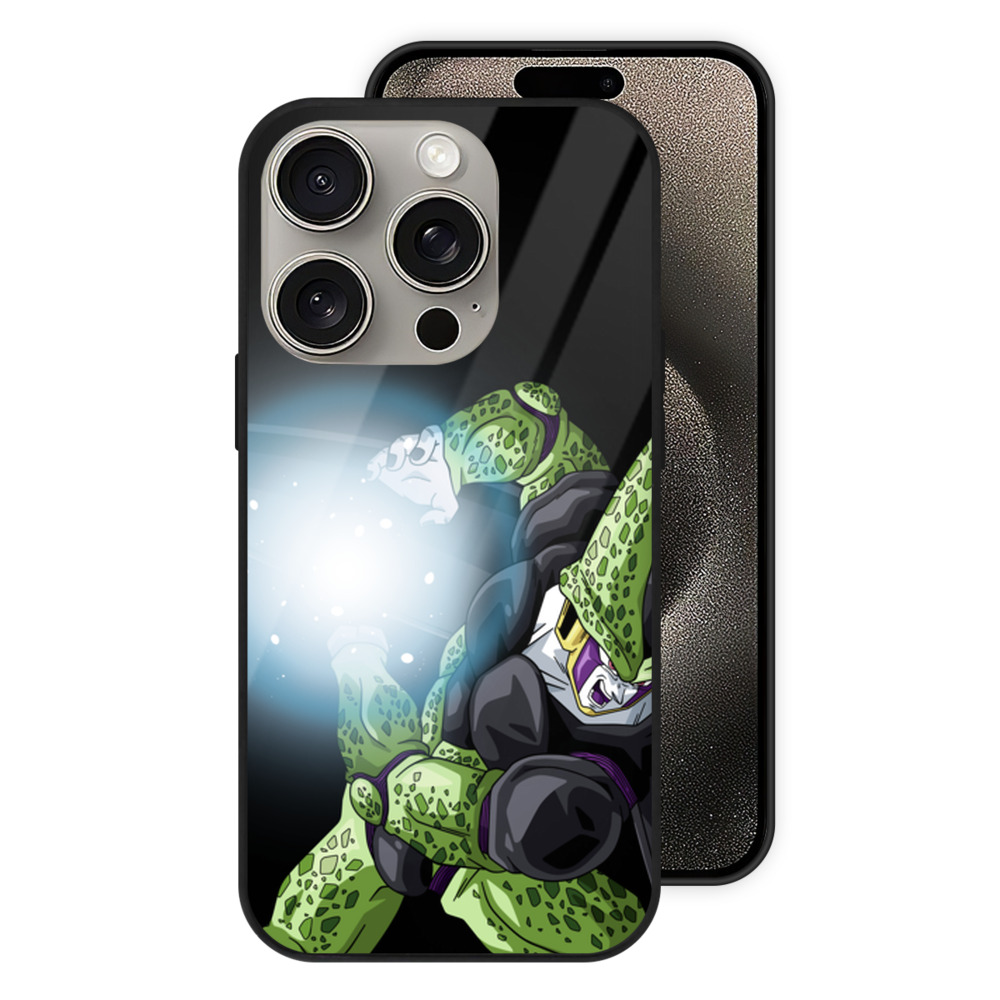 （画像用） ドラゴンボール セル DRAGON BALL Cell 【iPhone15Pro対応】スマホケース 耐衝撃＆黄変防止 背面ガラス