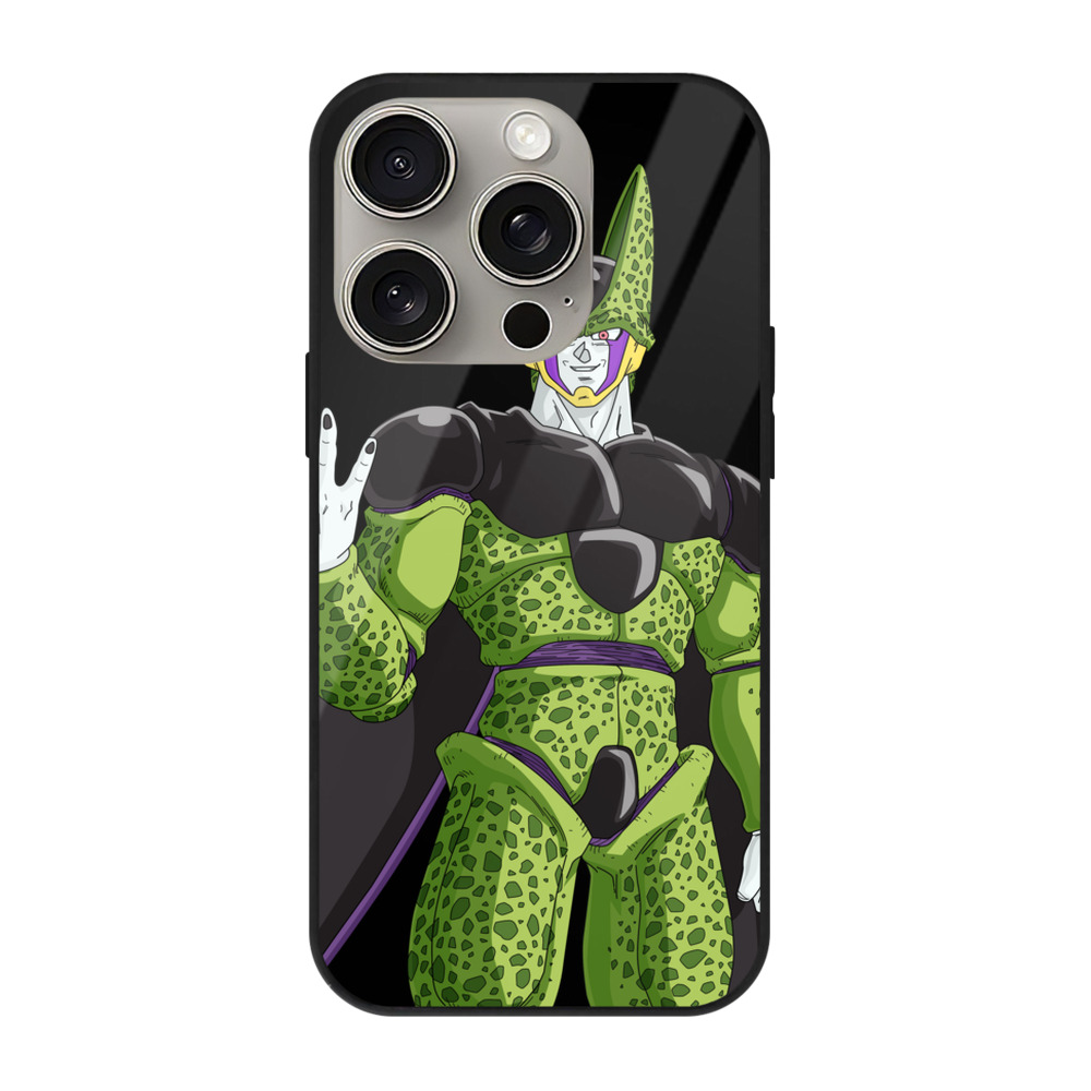 （画像用） ドラゴンボール セル DRAGON BALL Cell 【iPhone15Pro対応】スマホケース 耐衝撃＆黄変防止 背面ガラス