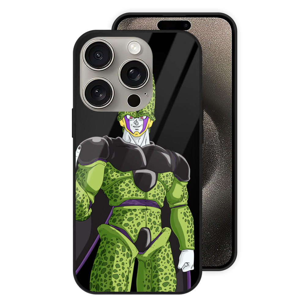 （画像用） ドラゴンボール セル DRAGON BALL Cell 【iPhone15Pro対応】スマホケース 耐衝撃＆黄変防止 背面ガラス