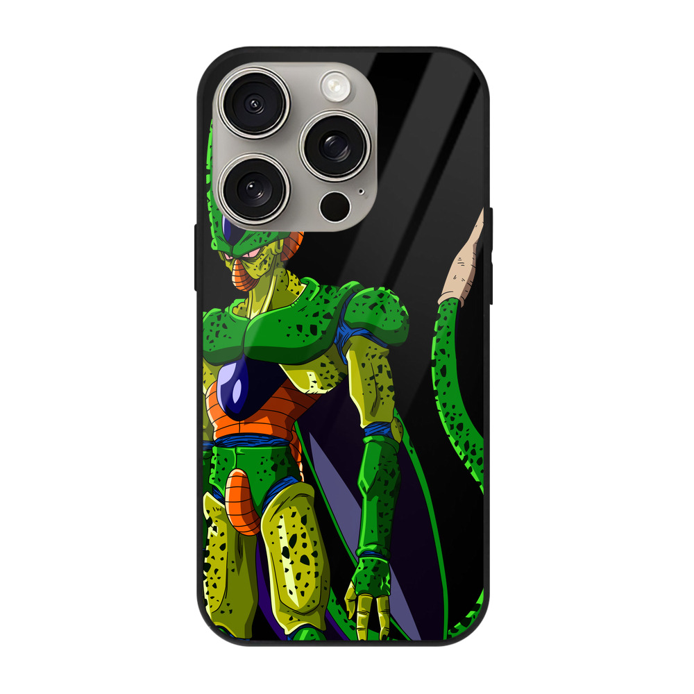 （画像用） ドラゴンボール セル DRAGON BALL Cell 【iPhone15Pro対応】スマホケース 耐衝撃＆黄変防止 背面ガラス