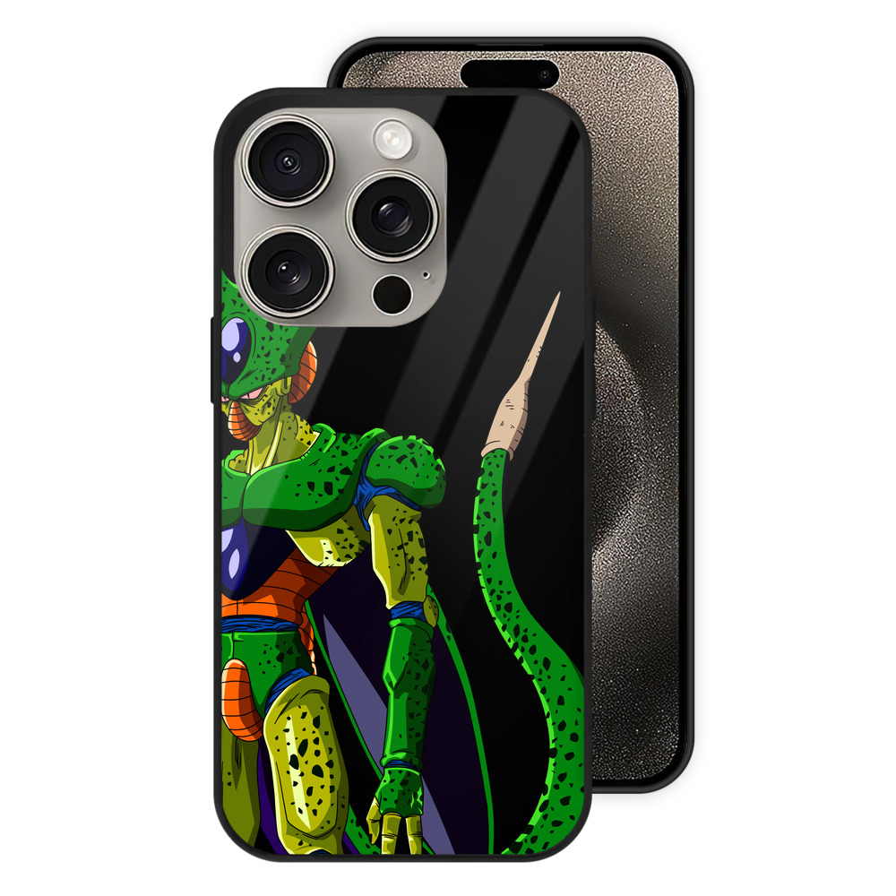 （画像用） ドラゴンボール セル DRAGON BALL Cell 【iPhone15Pro対応】スマホケース 耐衝撃＆黄変防止 背面ガラス