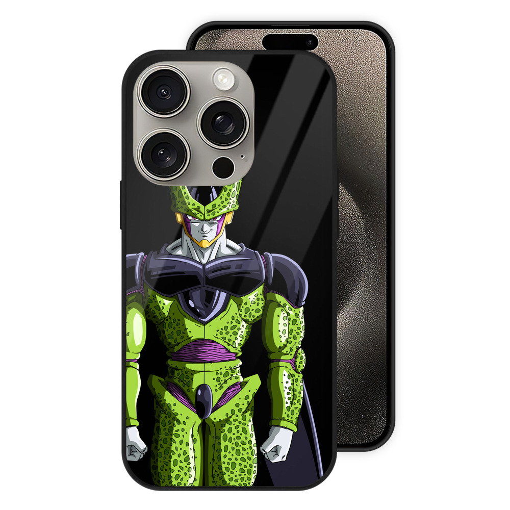 （画像用） ドラゴンボール セル DRAGON BALL Cell 【iPhone15Pro対応】スマホケース 耐衝撃＆黄変防止 背面ガラス