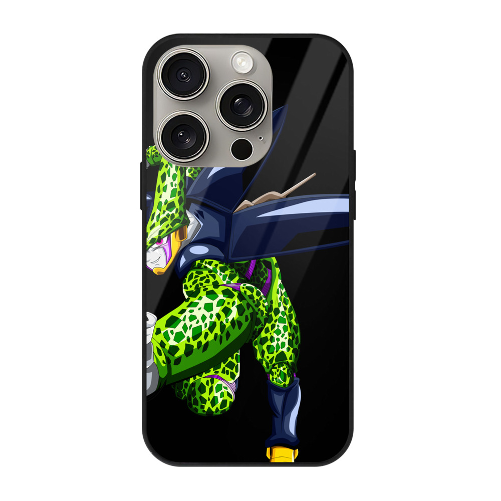 （画像用） ドラゴンボール セル DRAGON BALL Cell 【iPhone15Pro対応】スマホケース 耐衝撃＆黄変防止 背面ガラス