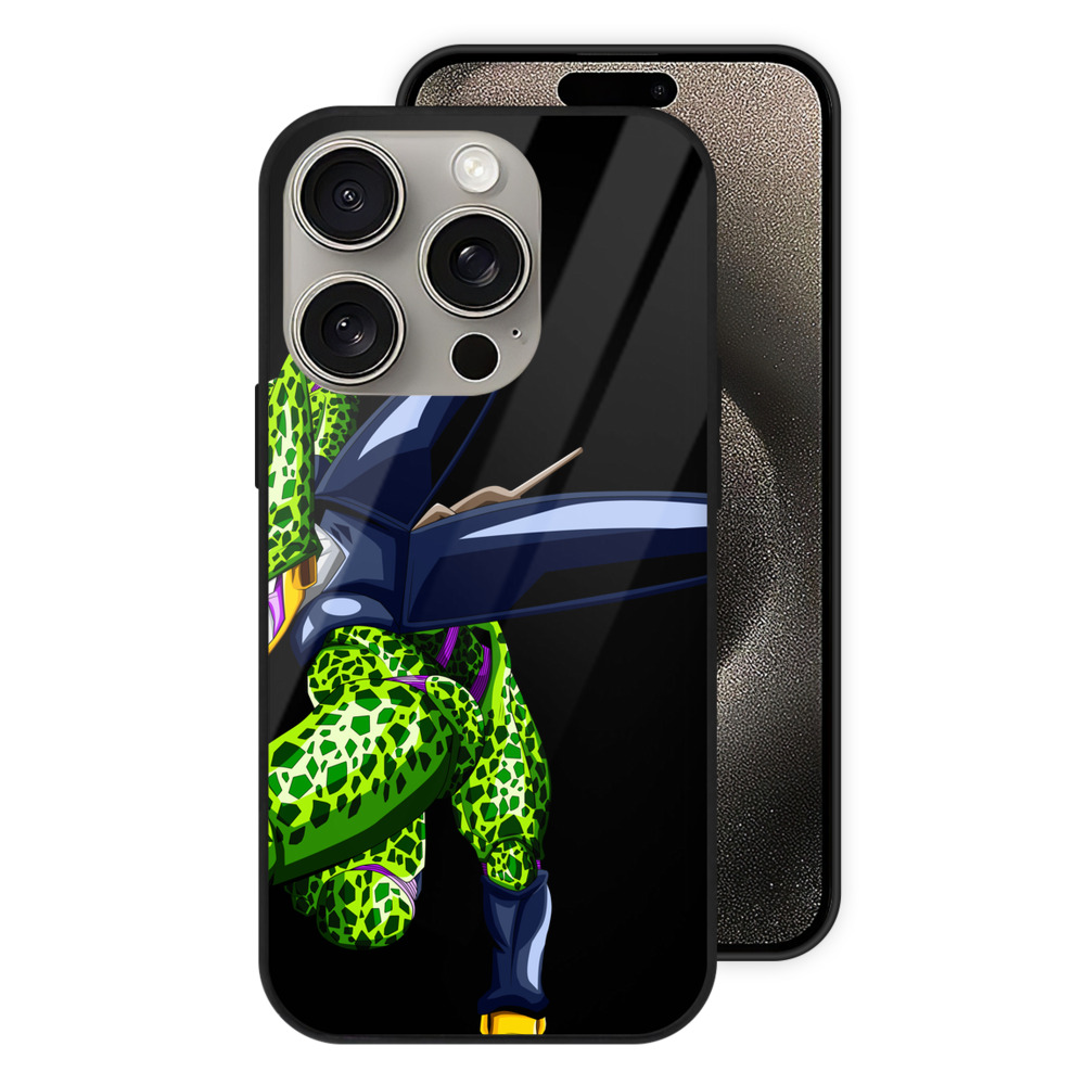 （画像用） ドラゴンボール セル DRAGON BALL Cell 【iPhone15Pro対応】スマホケース 耐衝撃＆黄変防止 背面ガラス