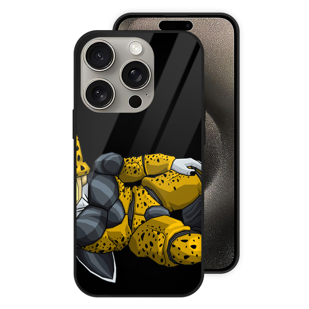 （画像用） ドラゴンボール セル DRAGON BALL Cell 【iPhone15Pro対応】スマホケース 耐衝撃＆黄変防止 背面ガラス