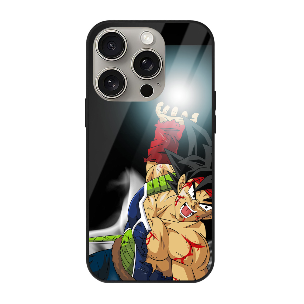 （画像用） ドラゴンボール バーダック DRAGON BALL Burdock 【iPhone15Pro対応】スマホケース 耐衝撃＆黄変防止 背面ガラス