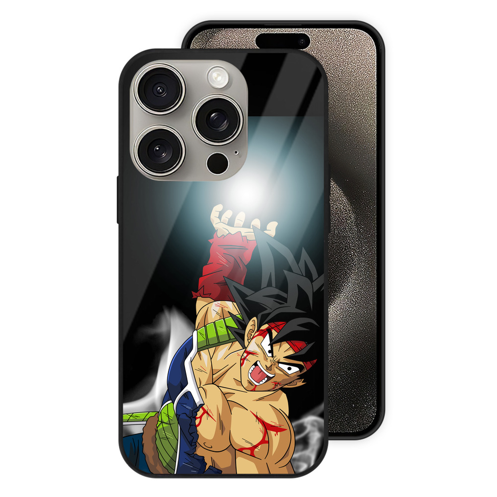 （画像用） ドラゴンボール バーダック DRAGON BALL Burdock 【iPhone15Pro対応】スマホケース 耐衝撃＆黄変防止 背面ガラス