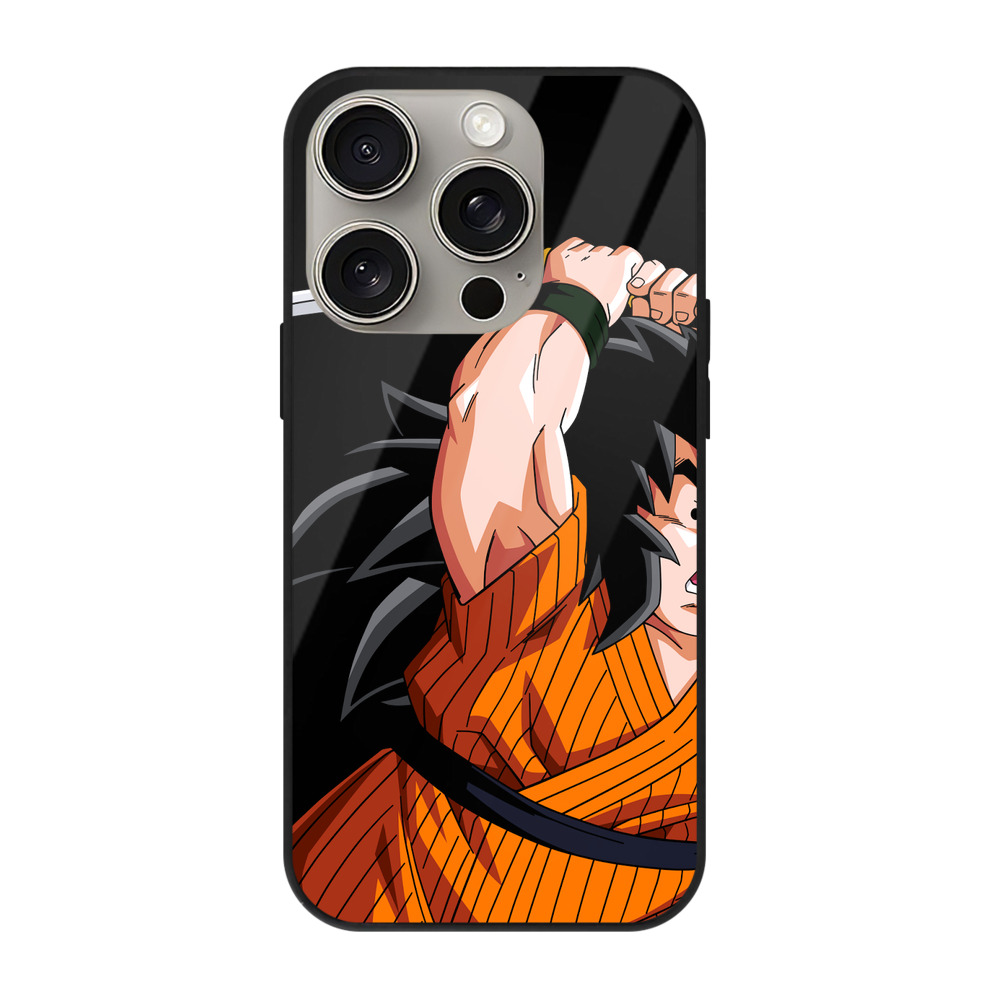 （画像用） ドラゴンボール やじろべえ DRAGON BALL Yajirobe 【iPhone15Pro対応】スマホケース 耐衝撃＆黄変防止 背面ガラス
