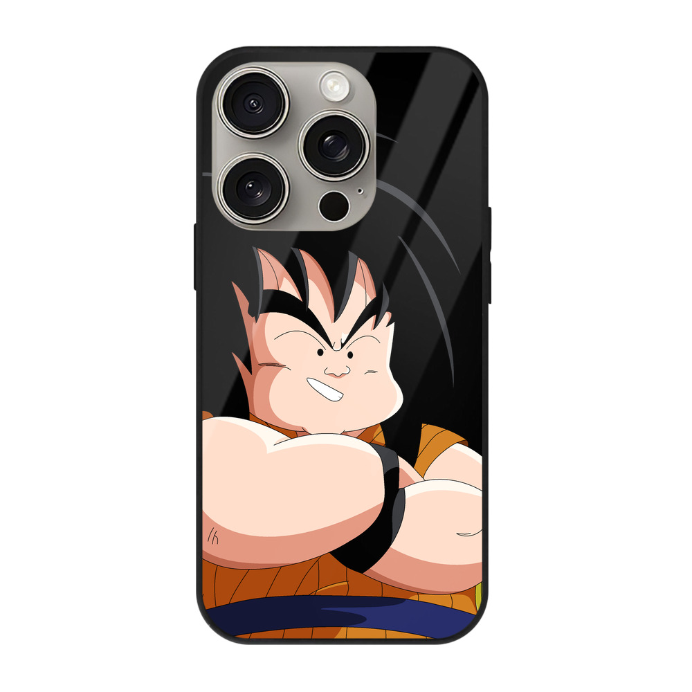 （画像用） ドラゴンボール やじろべえ DRAGON BALL Yajirobe 【iPhone15Pro対応】スマホケース 耐衝撃＆黄変防止 背面ガラス