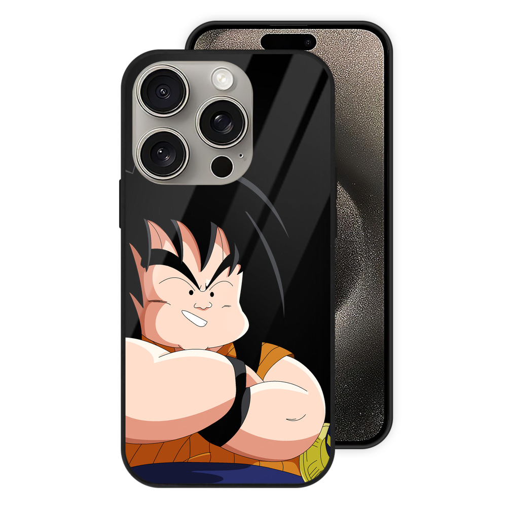 （画像用） ドラゴンボール やじろべえ DRAGON BALL Yajirobe 【iPhone15Pro対応】スマホケース 耐衝撃＆黄変防止 背面ガラス