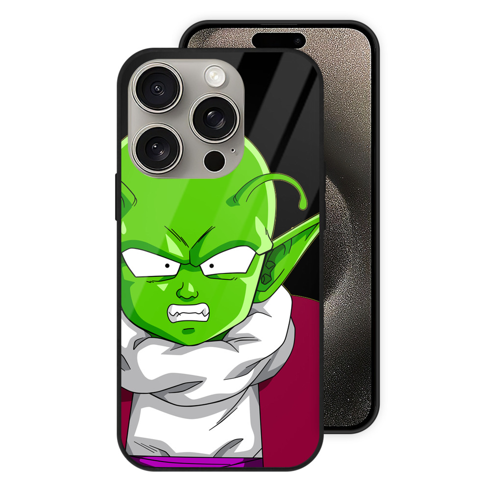 （画像用） ドラゴンボール ピッコロ DRAGON BALL Piccolo 【iPhone15Pro対応】スマホケース 耐衝撃＆黄変防止 背面ガラス