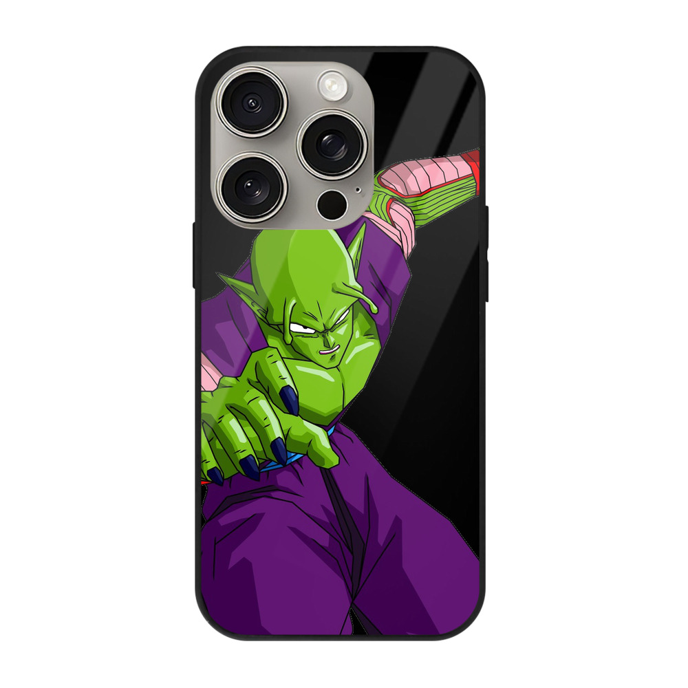 （画像用） ドラゴンボール ピッコロ DRAGON BALL Piccolo 【iPhone15Pro対応】スマホケース 耐衝撃＆黄変防止 背面ガラス