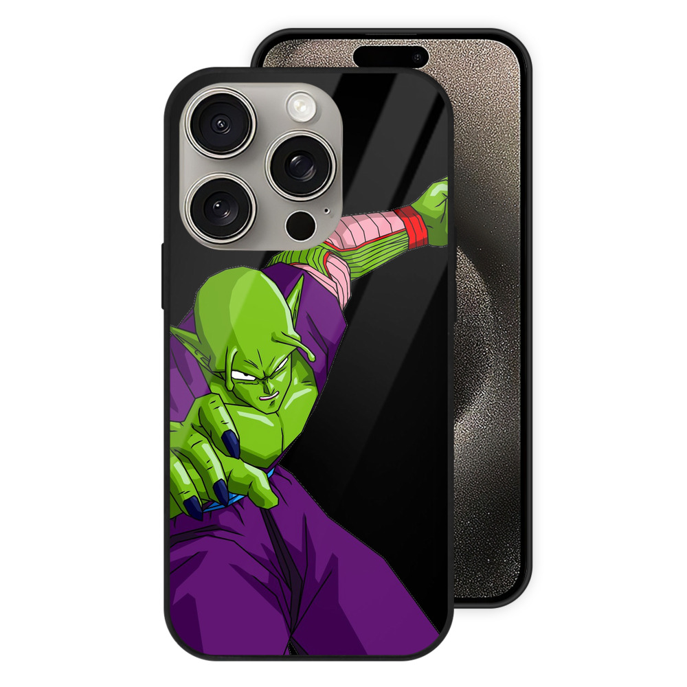 （画像用） ドラゴンボール ピッコロ DRAGON BALL Piccolo 【iPhone15Pro対応】スマホケース 耐衝撃＆黄変防止 背面ガラス