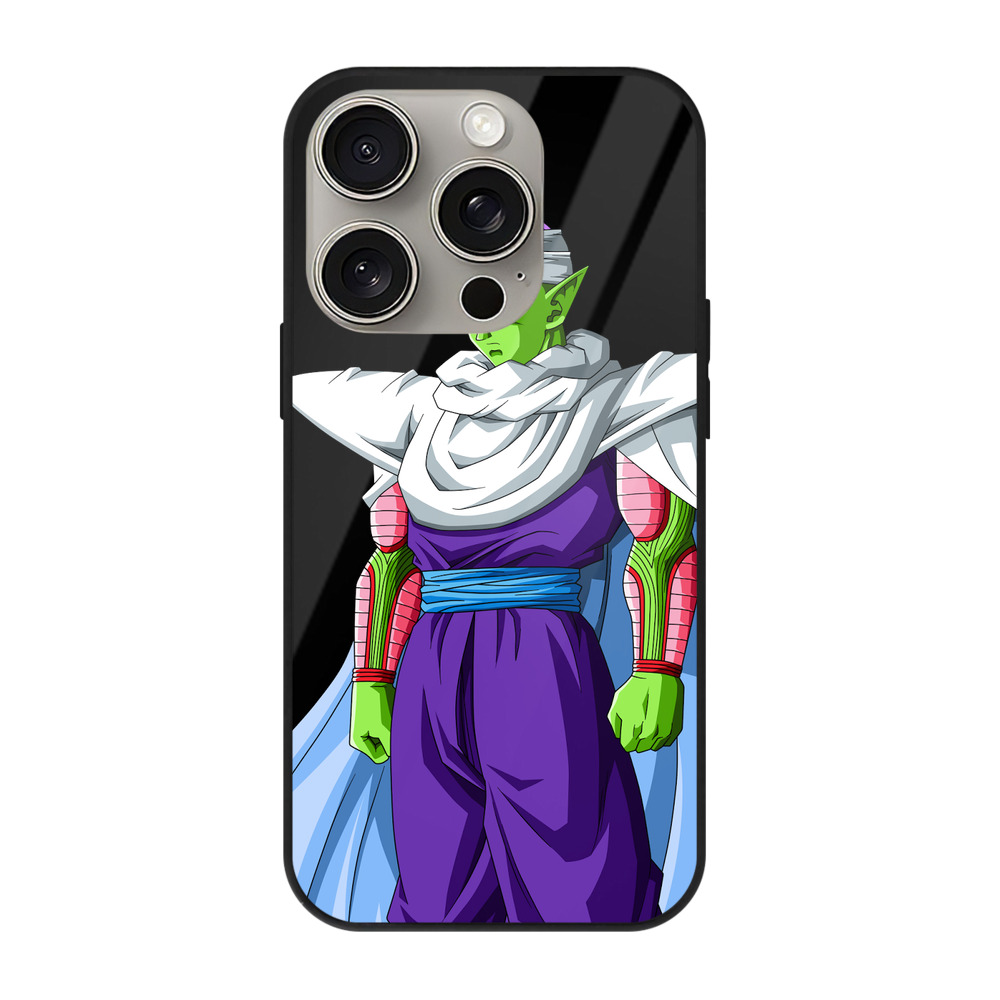 （画像用） ドラゴンボール ピッコロ DRAGON BALL Piccolo 【iPhone15Pro対応】スマホケース 耐衝撃＆黄変防止 背面ガラス