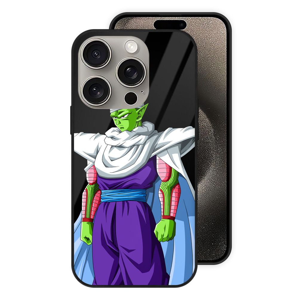 （画像用） ドラゴンボール ピッコロ DRAGON BALL Piccolo 【iPhone15Pro対応】スマホケース 耐衝撃＆黄変防止 背面ガラス