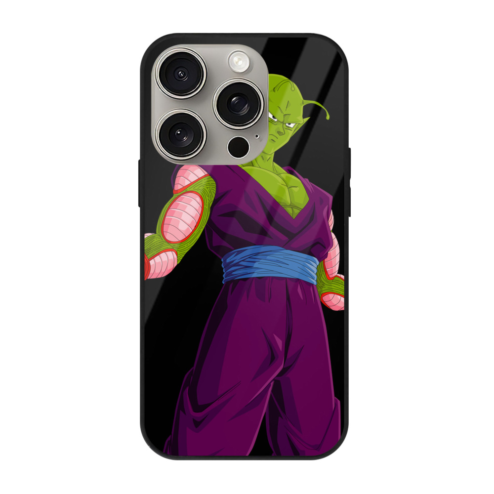 （画像用） ドラゴンボール ピッコロ DRAGON BALL Piccolo 【iPhone15Pro対応】スマホケース 耐衝撃＆黄変防止 背面ガラス
