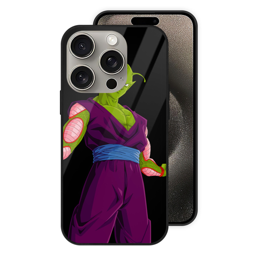 （画像用） ドラゴンボール ピッコロ DRAGON BALL Piccolo 【iPhone15Pro対応】スマホケース 耐衝撃＆黄変防止 背面ガラス