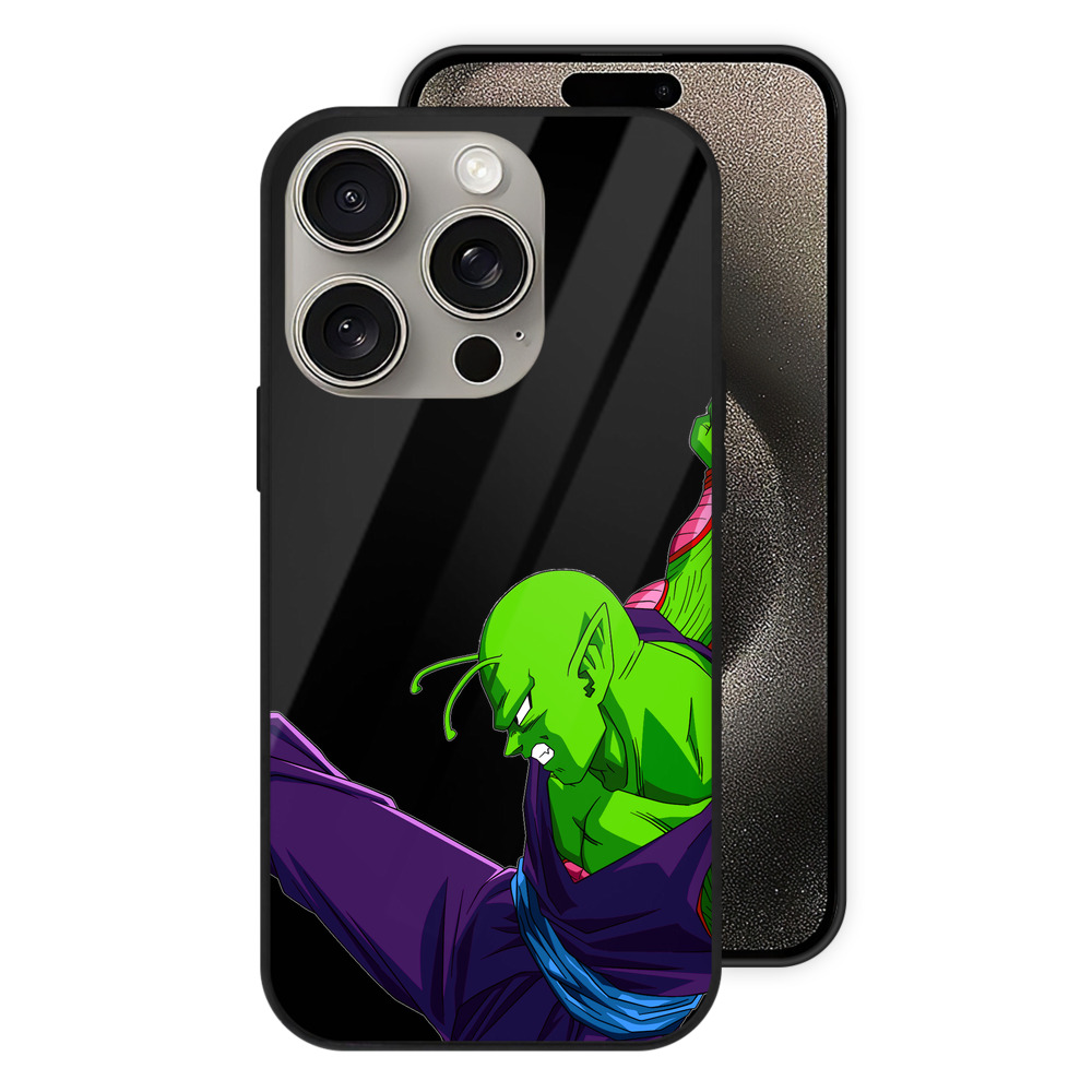 （画像用） ドラゴンボール ピッコロ DRAGON BALL Piccolo 【iPhone15Pro対応】スマホケース 耐衝撃＆黄変防止 背面ガラス
