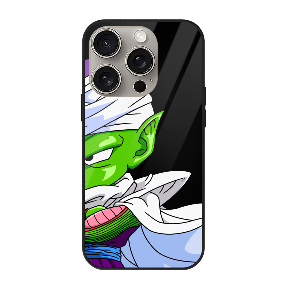 （画像用） ドラゴンボール ピッコロ DRAGON BALL Piccolo 【iPhone15Pro対応】スマホケース 耐衝撃＆黄変防止 背面ガラス