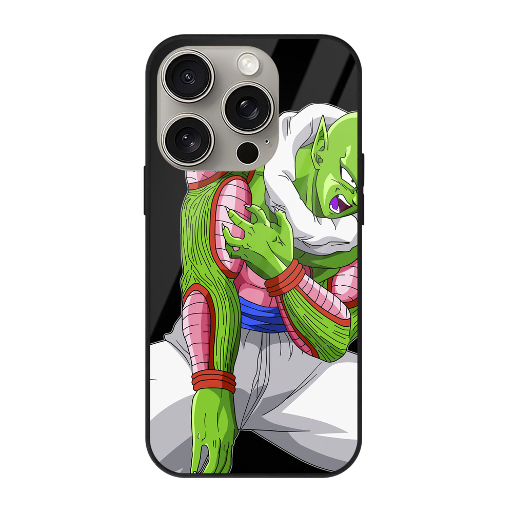 （画像用） ドラゴンボール ピッコロ DRAGON BALL Piccolo 【iPhone15Pro対応】スマホケース 耐衝撃＆黄変防止 背面ガラス
