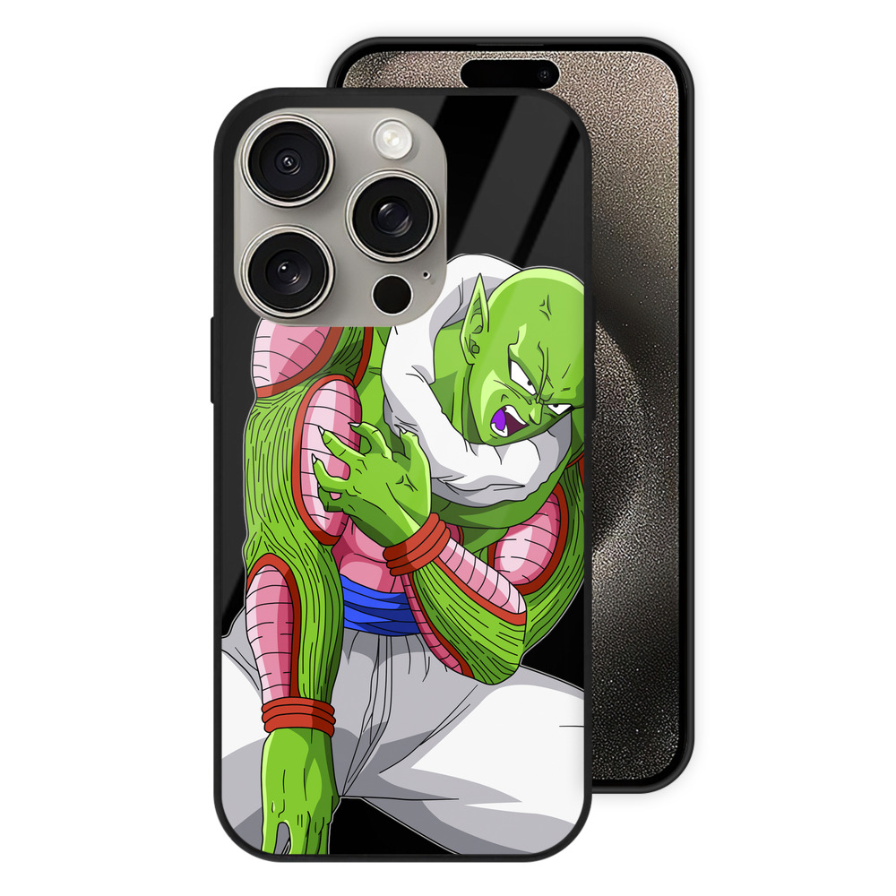 （画像用） ドラゴンボール ピッコロ DRAGON BALL Piccolo 【iPhone15Pro対応】スマホケース 耐衝撃＆黄変防止 背面ガラス