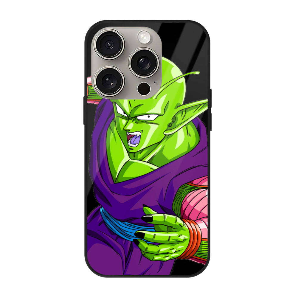（画像用） ドラゴンボール ピッコロ DRAGON BALL Piccolo 【iPhone15Pro対応】スマホケース 耐衝撃＆黄変防止 背面ガラス