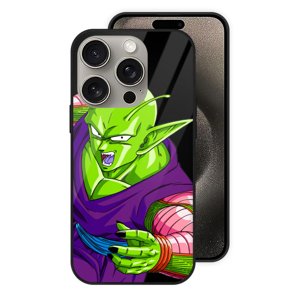 （画像用） ドラゴンボール ピッコロ DRAGON BALL Piccolo 【iPhone15Pro対応】スマホケース 耐衝撃＆黄変防止 背面ガラス