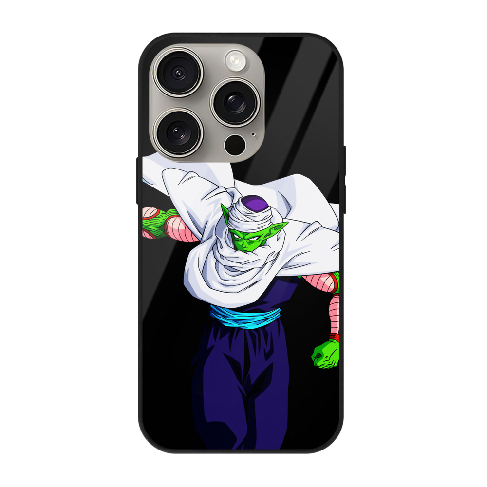 （画像用） ドラゴンボール ピッコロ DRAGON BALL Piccolo 【iPhone15Pro対応】スマホケース 耐衝撃＆黄変防止 背面ガラス