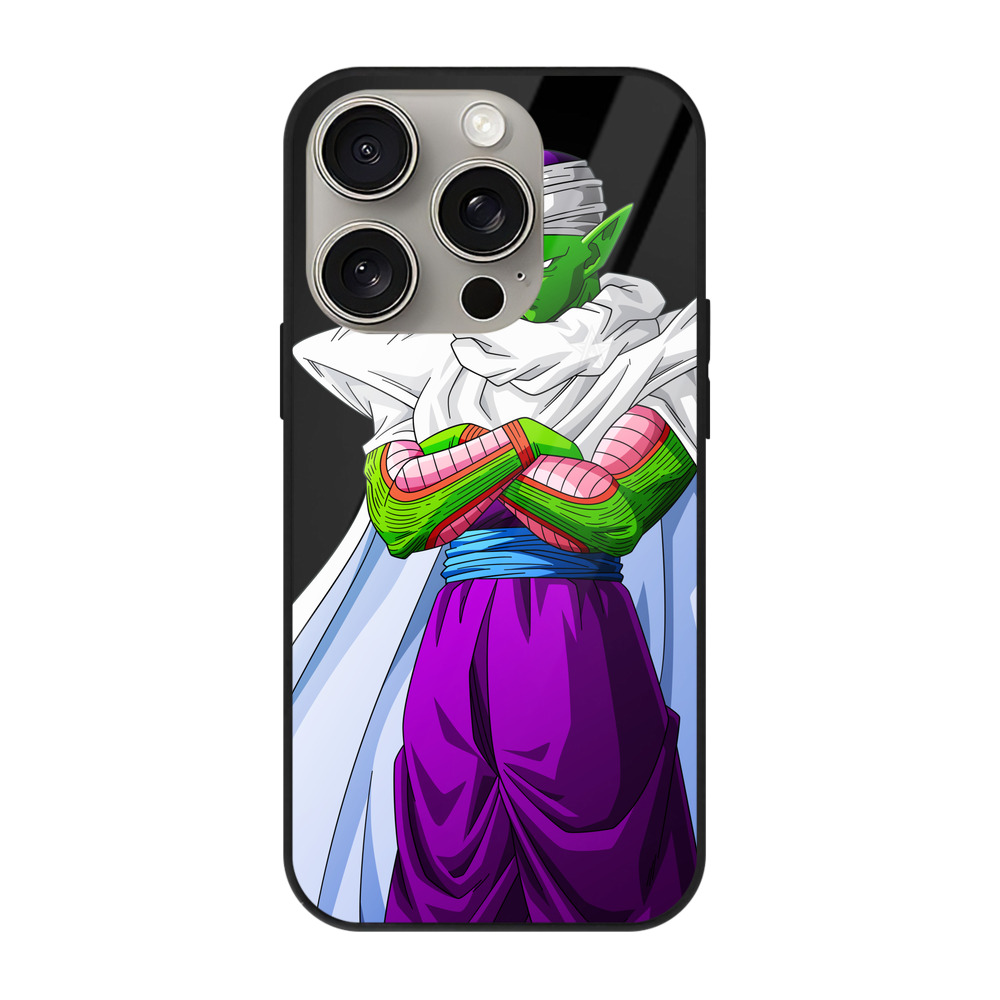 （画像用） ドラゴンボール ピッコロ DRAGON BALL Piccolo 【iPhone15Pro対応】スマホケース 耐衝撃＆黄変防止 背面ガラス