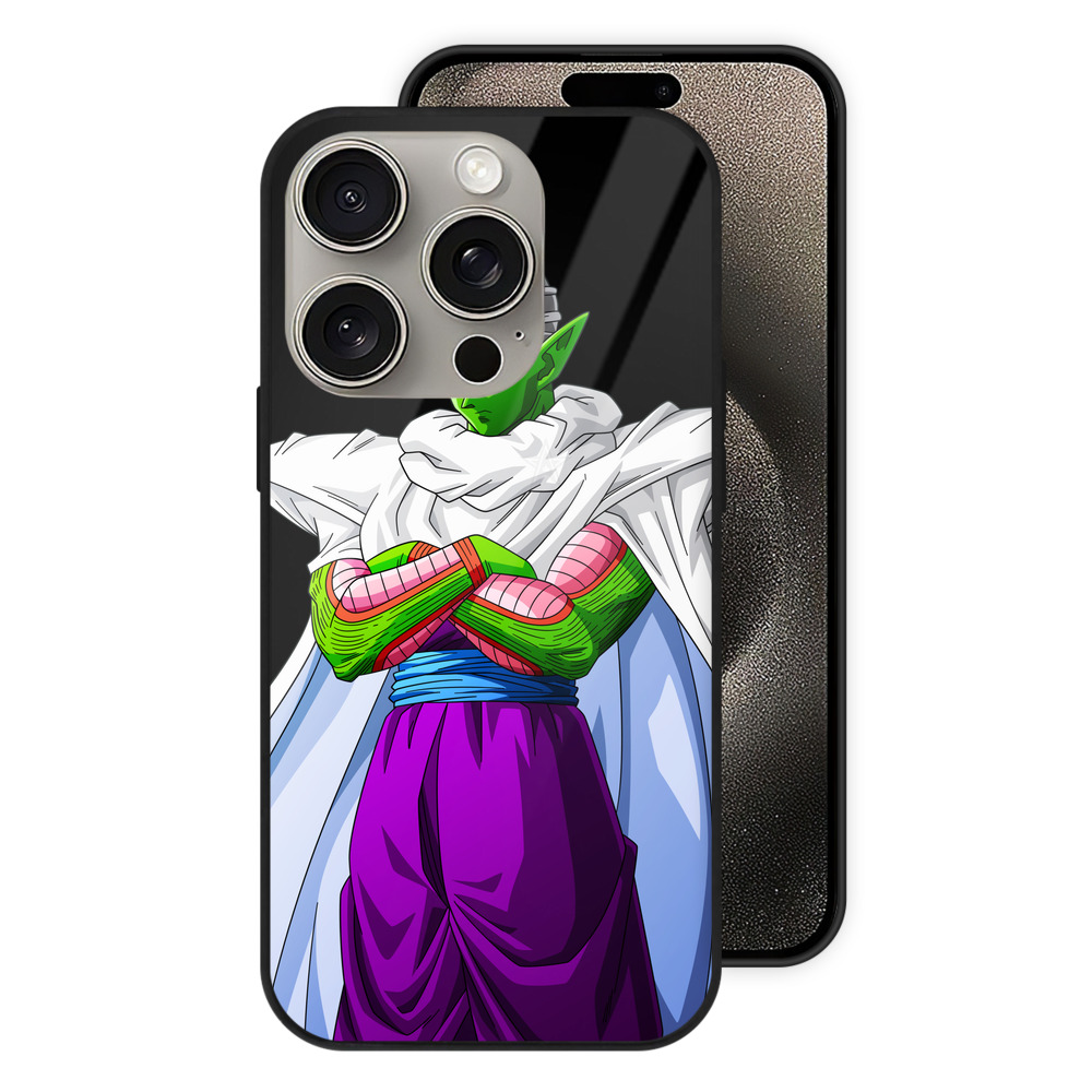 （画像用） ドラゴンボール ピッコロ DRAGON BALL Piccolo 【iPhone15Pro対応】スマホケース 耐衝撃＆黄変防止 背面ガラス