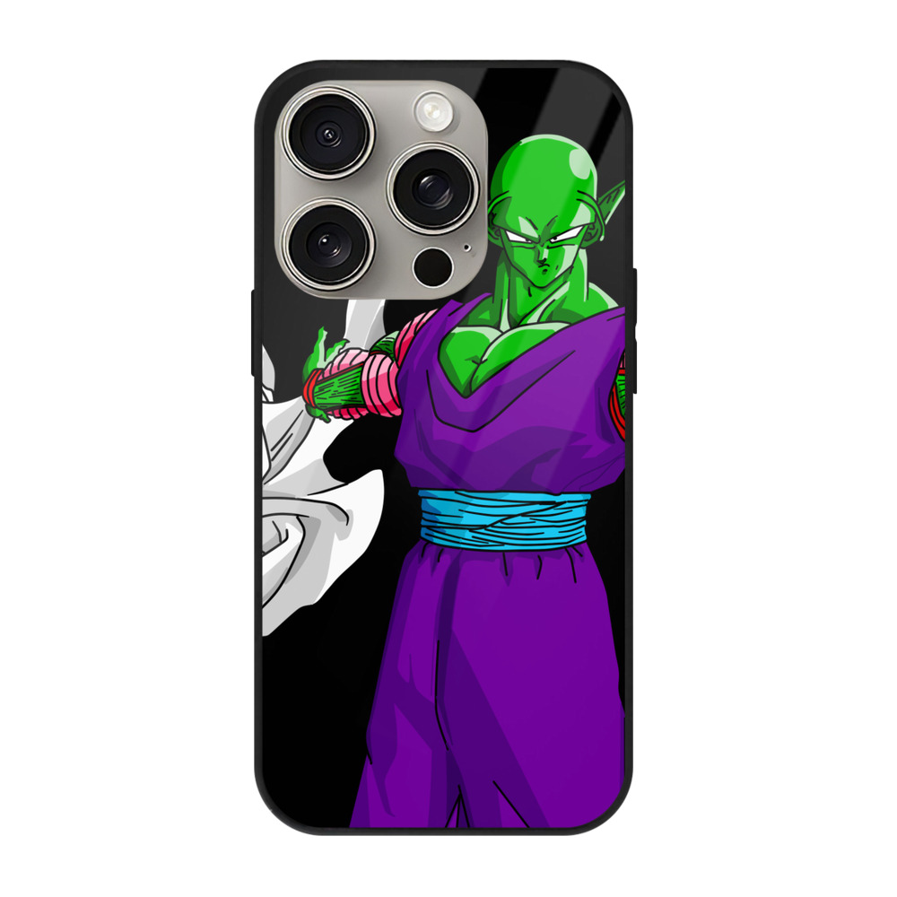 （画像用） ドラゴンボール ピッコロ DRAGON BALL Piccolo 【iPhone15Pro対応】スマホケース 耐衝撃＆黄変防止 背面ガラス