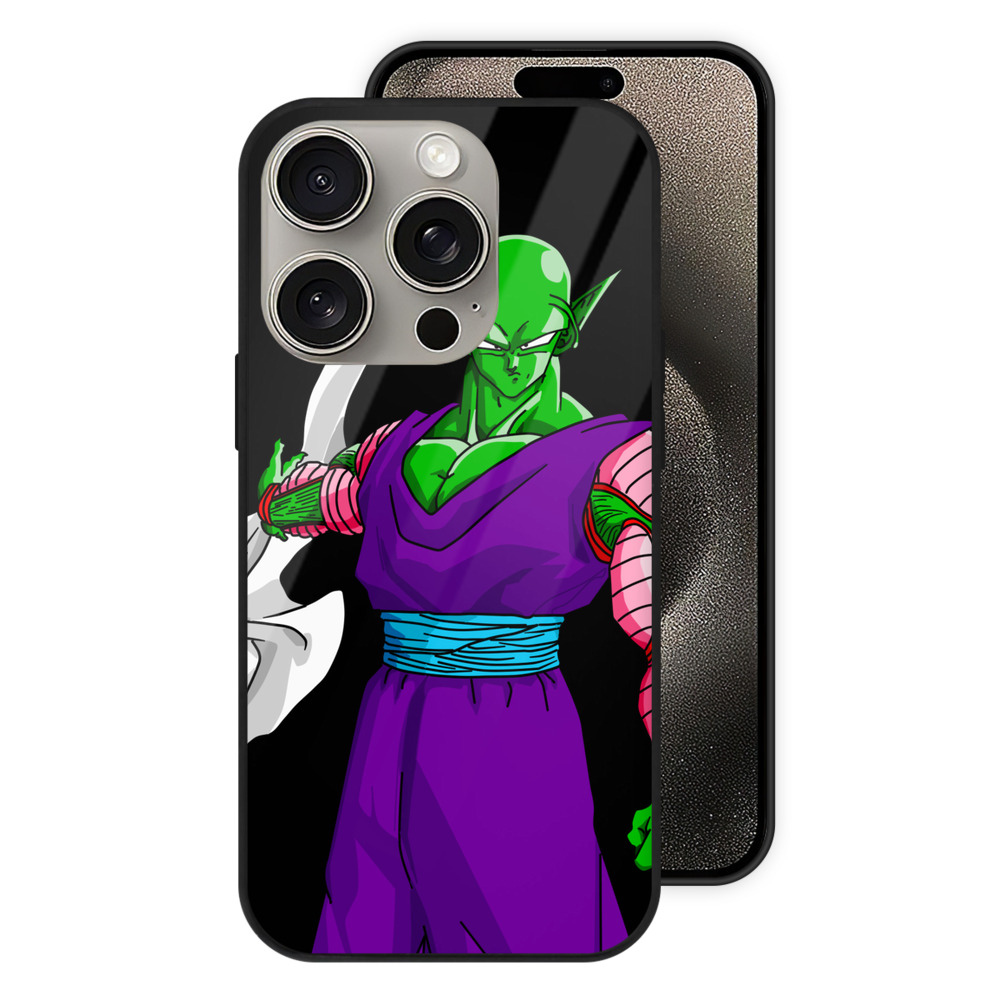 （画像用） ドラゴンボール ピッコロ DRAGON BALL Piccolo 【iPhone15Pro対応】スマホケース 耐衝撃＆黄変防止 背面ガラス