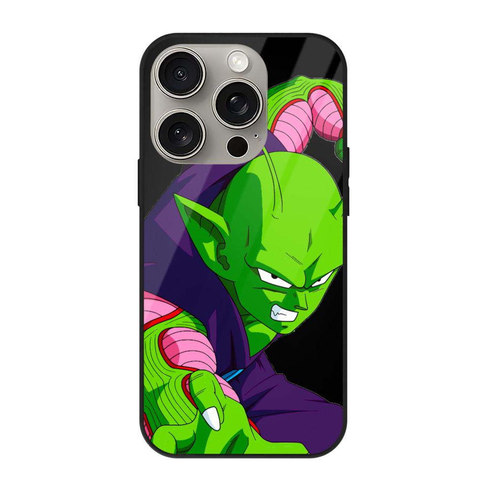 （画像用） ドラゴンボール ピッコロ DRAGON BALL Piccolo 【iPhone15Pro対応】スマホケース 耐衝撃＆黄変防止 背面ガラス