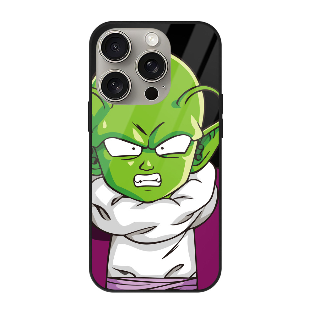 （画像用） ドラゴンボール ピッコロ DRAGON BALL Piccolo 【iPhone15Pro対応】スマホケース 耐衝撃＆黄変防止 背面ガラス
