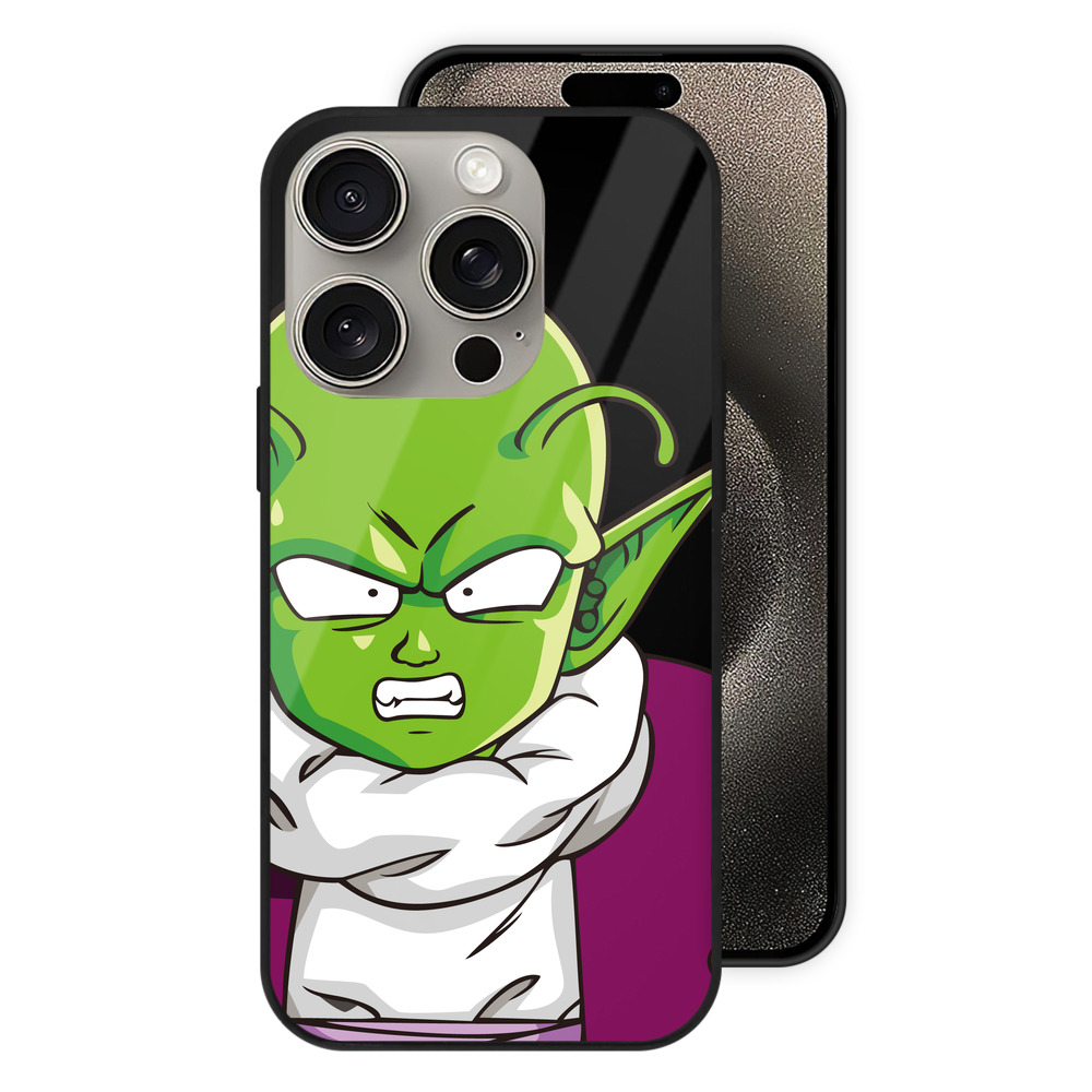 （画像用） ドラゴンボール ピッコロ DRAGON BALL Piccolo 【iPhone15Pro対応】スマホケース 耐衝撃＆黄変防止 背面ガラス