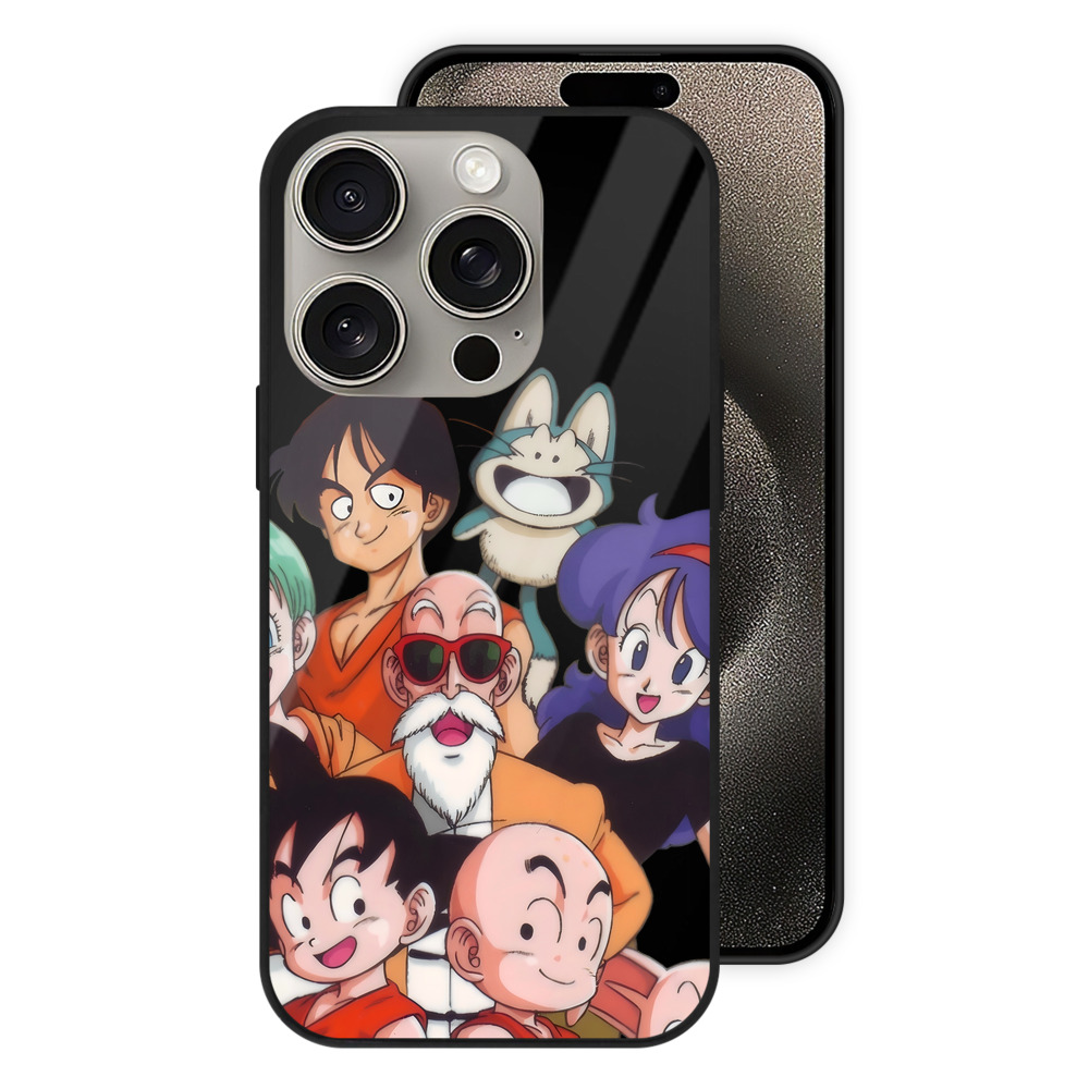 （画像用） ドラゴンボール DRAGON BALL 【iPhone15Pro対応】スマホケース 耐衝撃＆黄変防止 背面ガラス