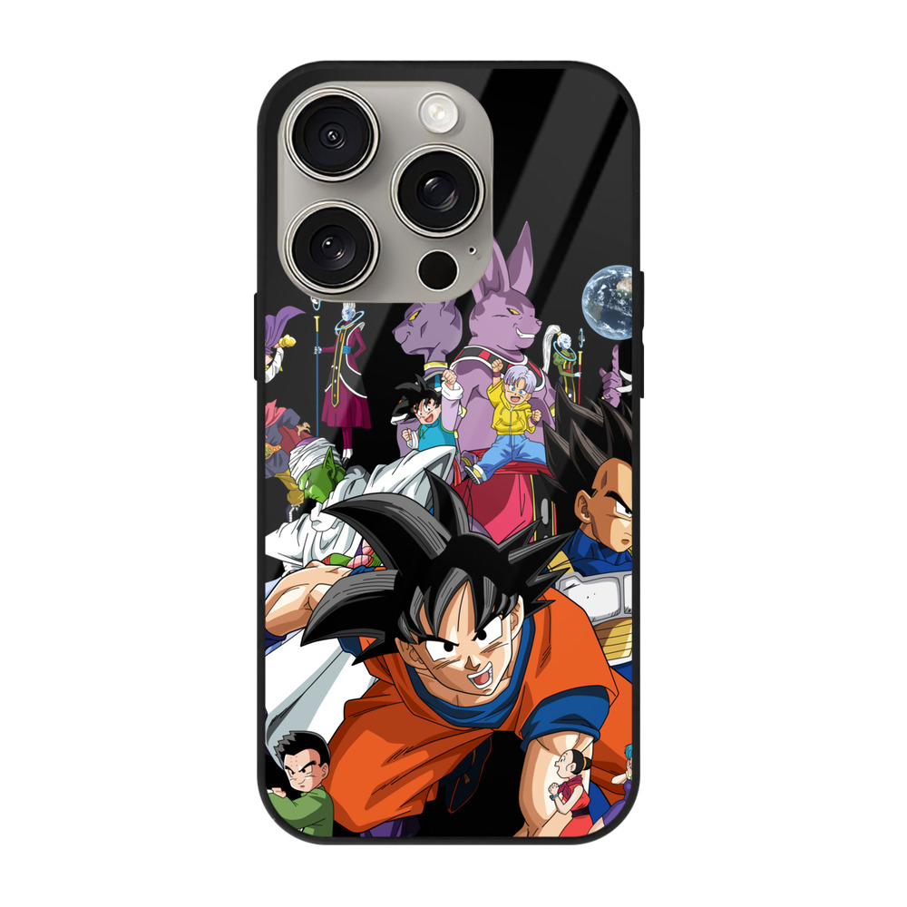 （画像用） ドラゴンボール DRAGON BALL 【iPhone15Pro対応】スマホケース 耐衝撃＆黄変防止 背面ガラス